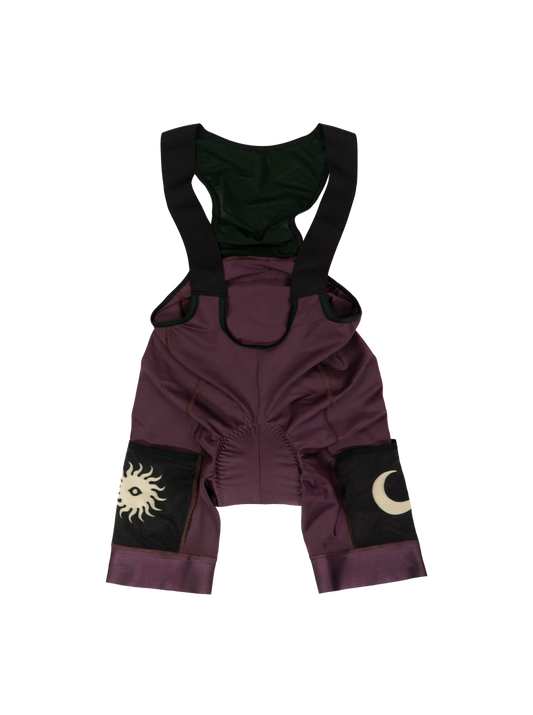 Women's Cargo Bib Shorts - Plum