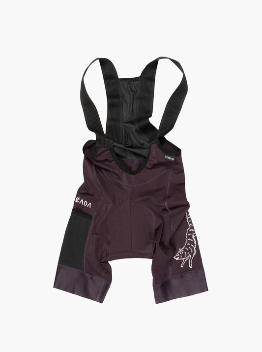 Women's Cargo Bib Shorts - Plum