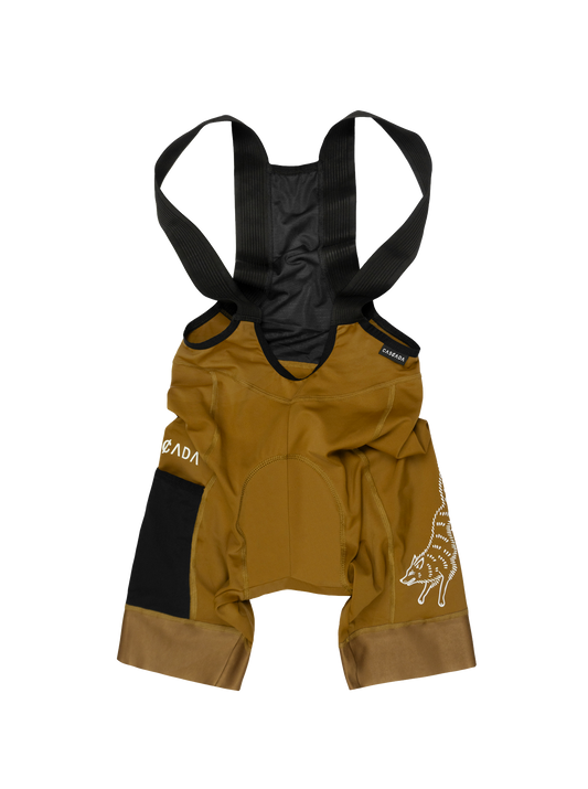 Cargo Bib Shorts - Mustard