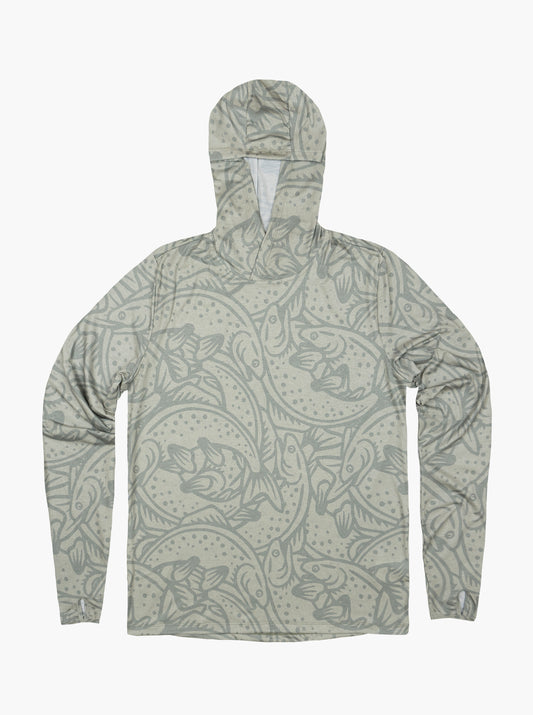 Trail T-Shirt Hoodie - Loyal To The Waters - Sage