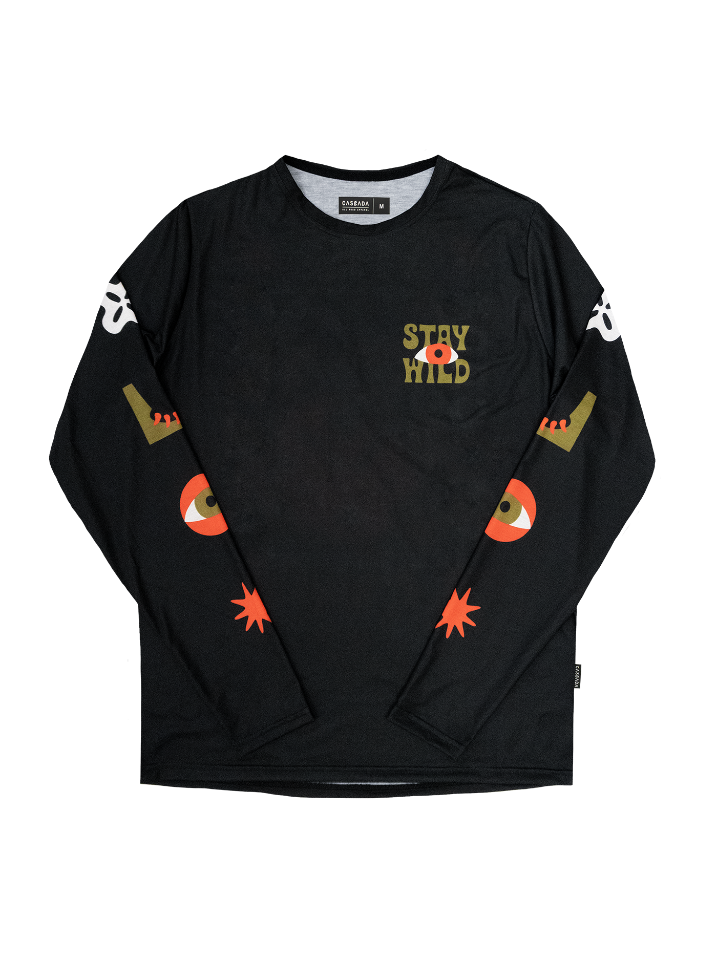 Trail Long Sleeve T-Shirt - Stay Wild - Black