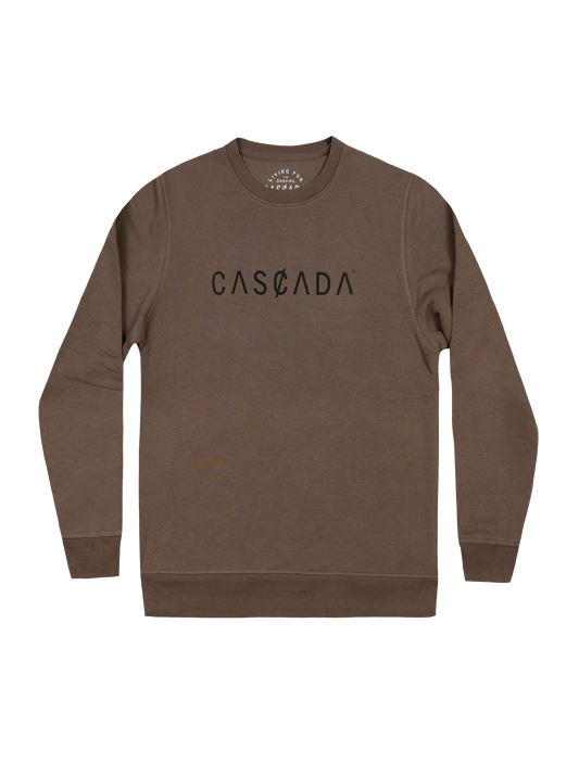 Unisex Classic Crew - Logo Ash Brown