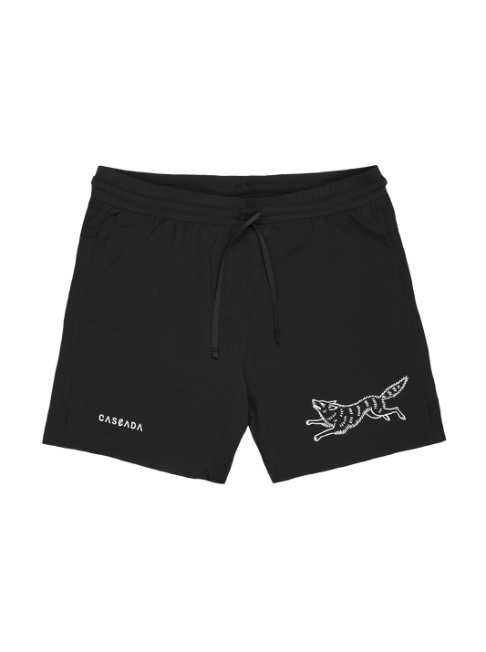Wolf Running Shorts - Black