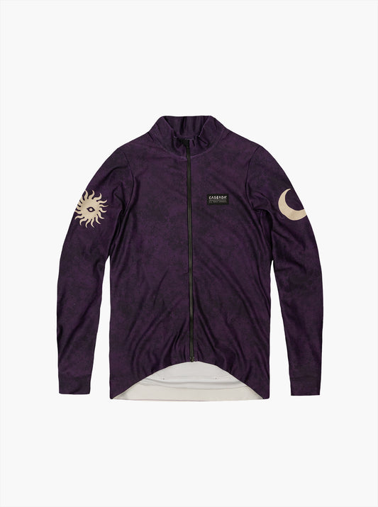 Women's Cycling Long Sleeve Jersey - Haze Plum