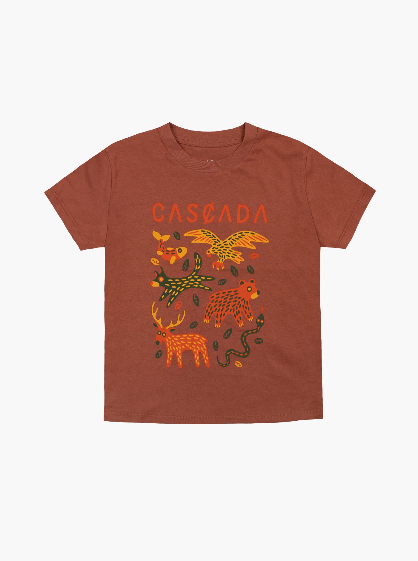 Youth Cotton T-Shirt - Burnt Sienna