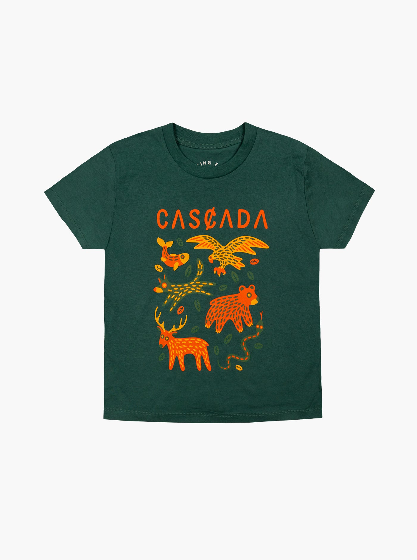 Youth Cotton T-Shirt - Forest Green