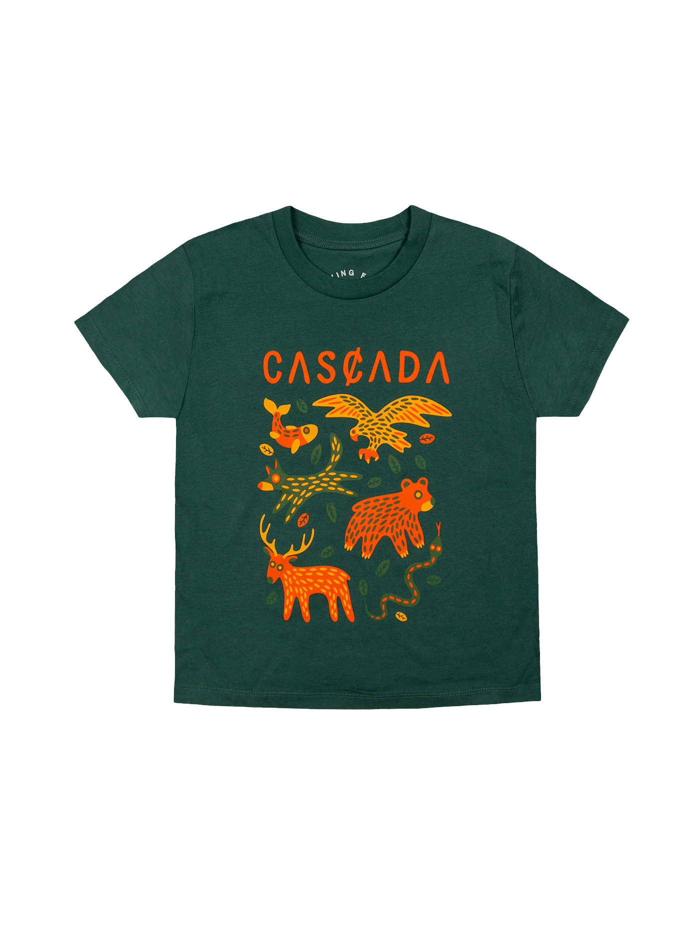 Youth Cotton T-Shirt - Forest Green