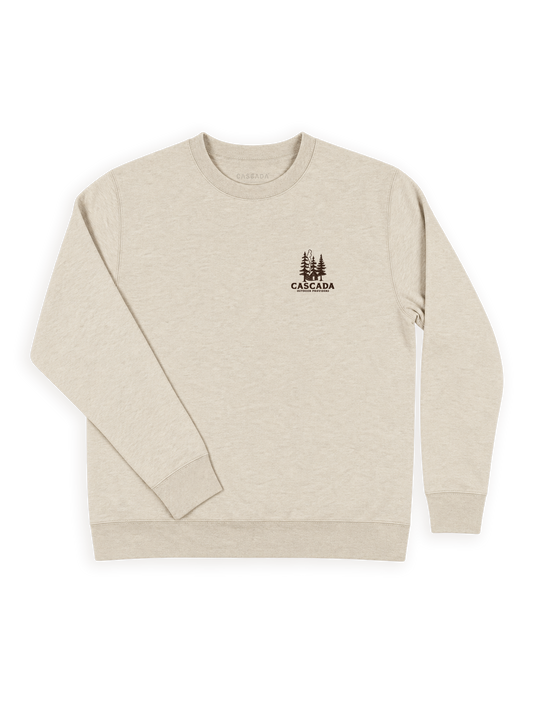 Unisex Classic Crew - At The Cabin - Heather Grey