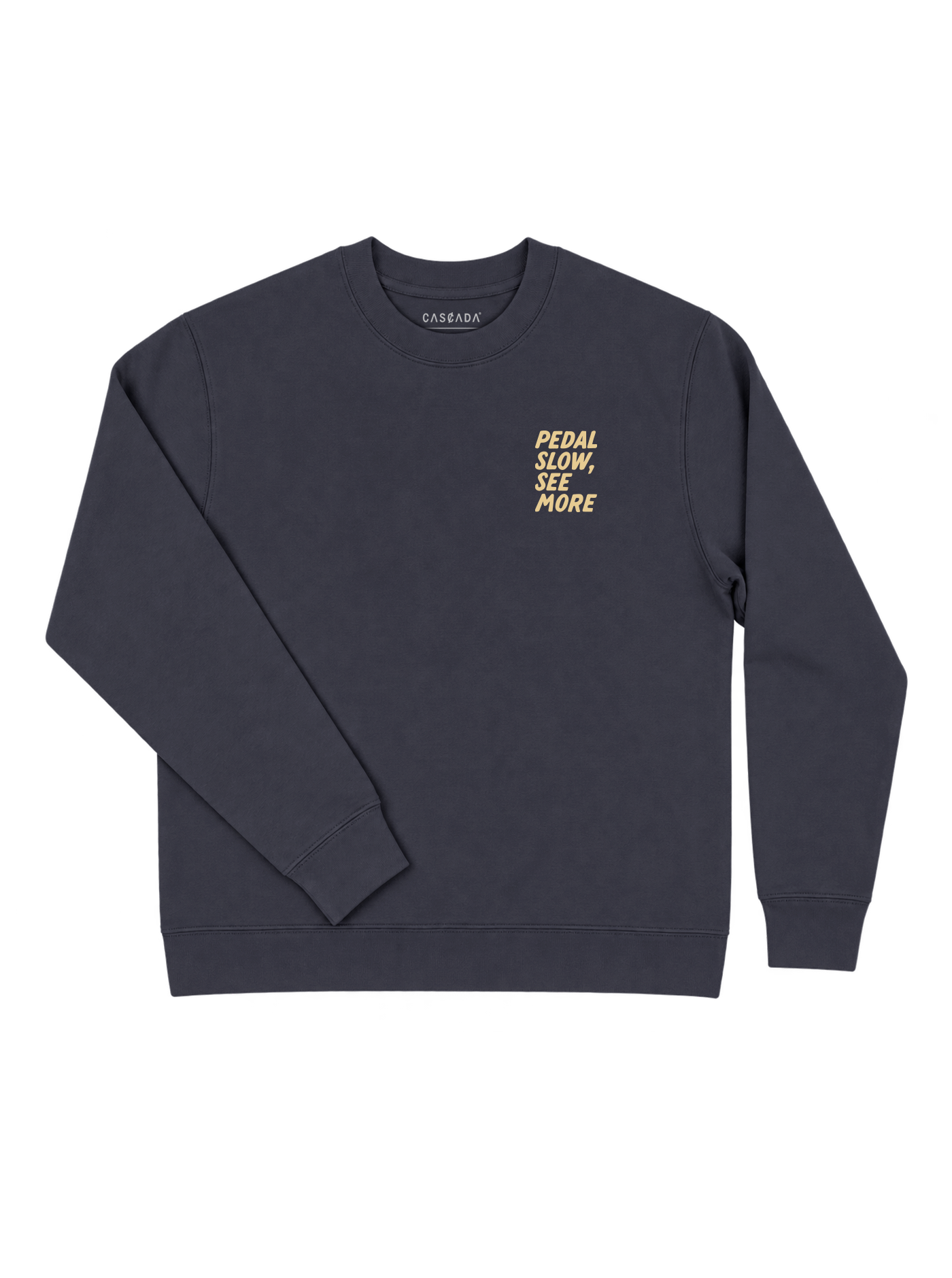 Unisex Classic Crew - Pedal Slow, See More - Storm Blue