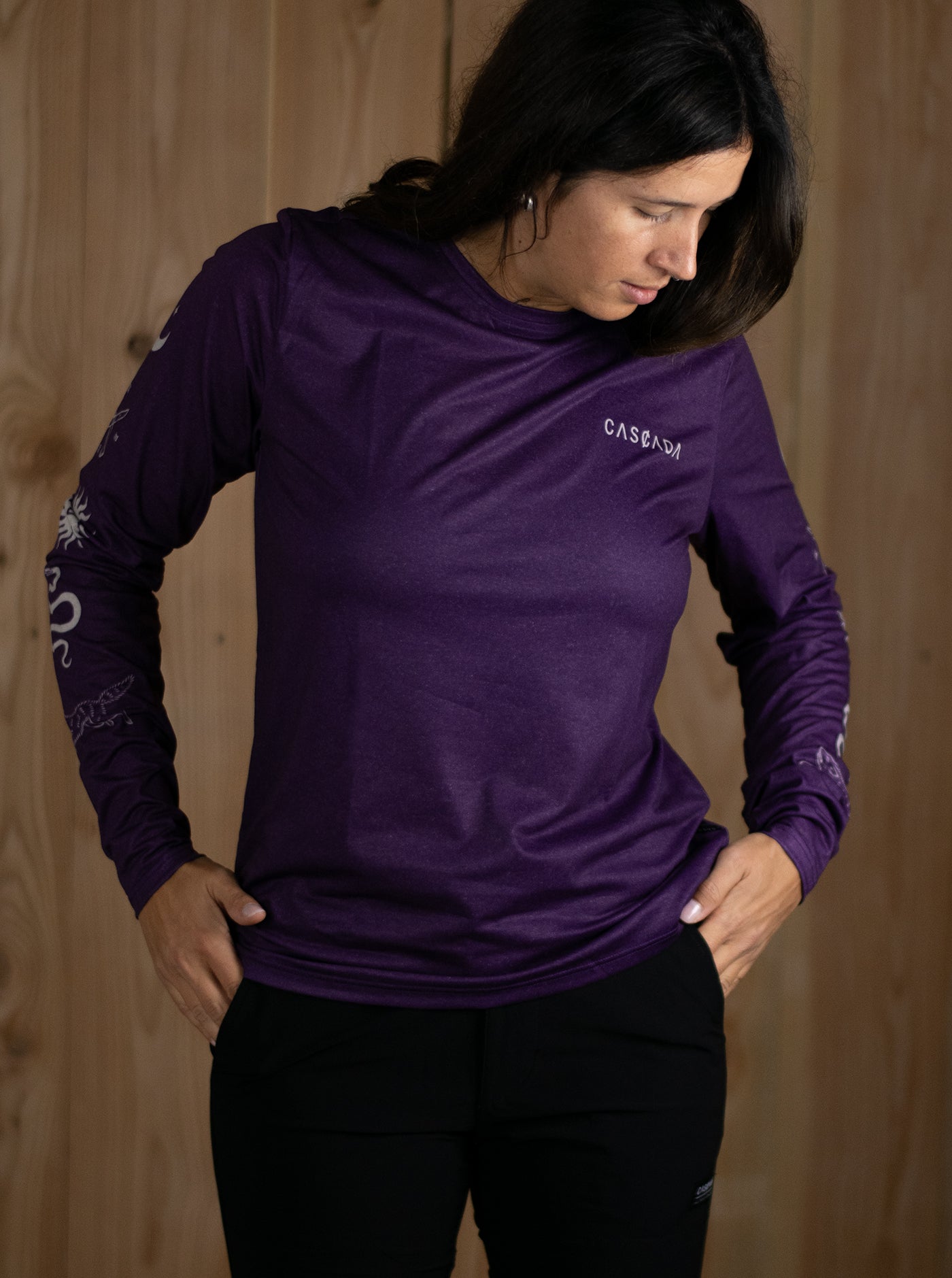 Trail Long Sleeve T-Shirt - Black Violet