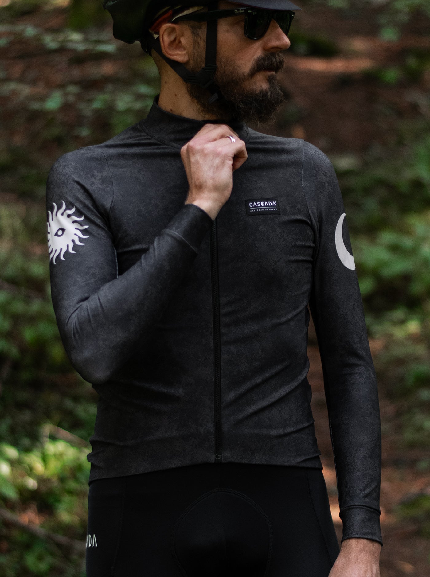 Cycling Long Sleeve Jersey - Haze Black