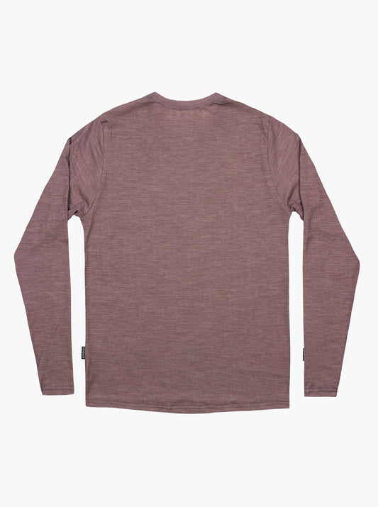 Raw Lightweight Merino Jersey - Plum