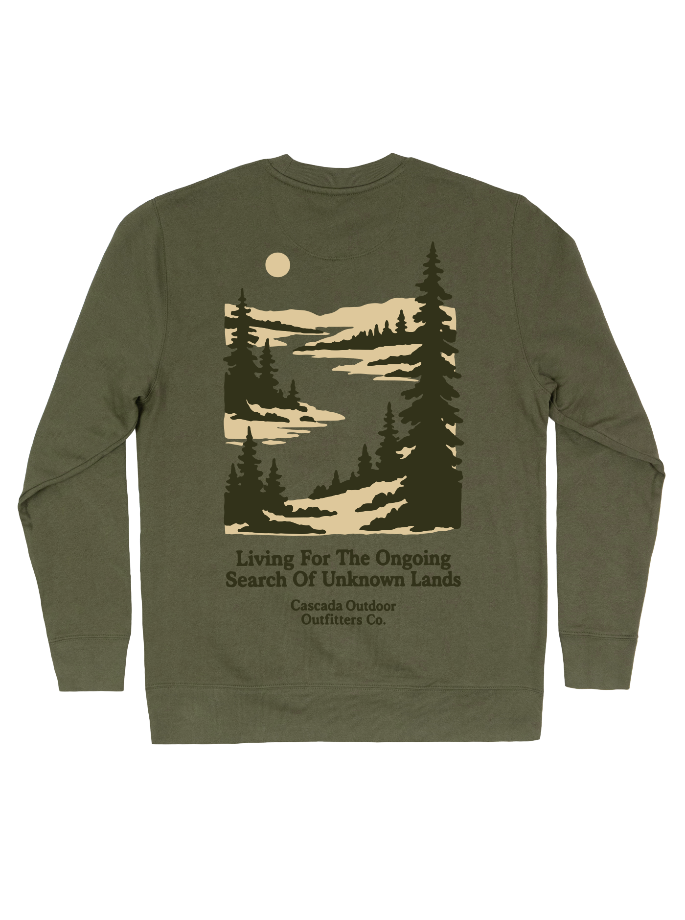 Unisex Classic Crew - Northwoods - Faded Olive