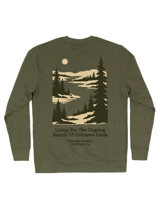 Unisex Classic Crew - Northwoods - Faded Olive