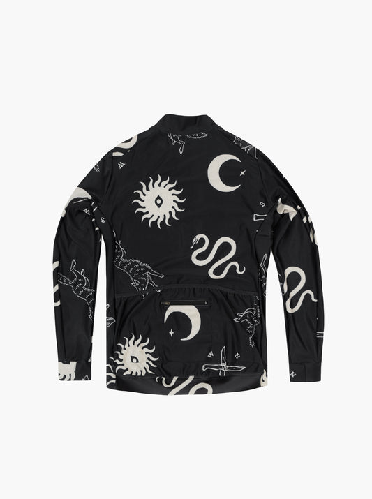 Women's Cycling Long Sleeve Jersey - Ritual Black