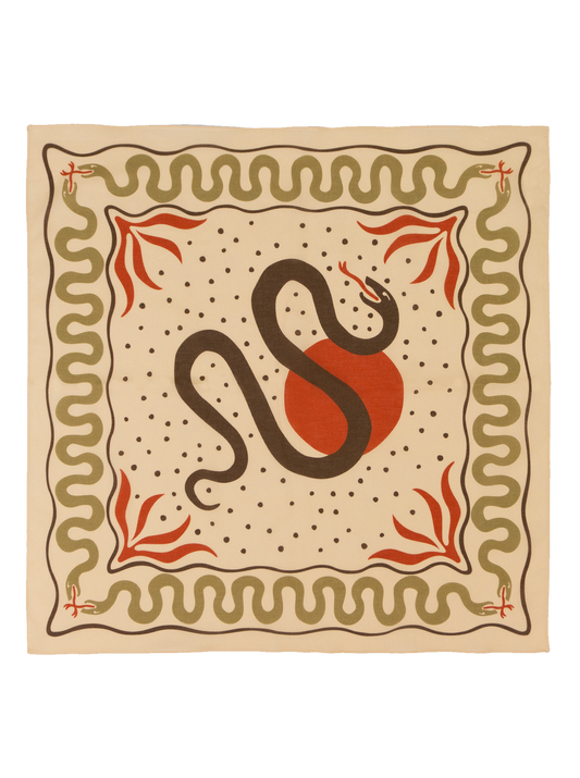 Bandana - Snakebite - Cream