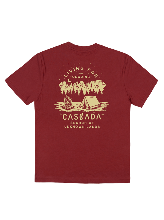 Cotton Unisex T-Shirt - Campfire - Wild Raspberry