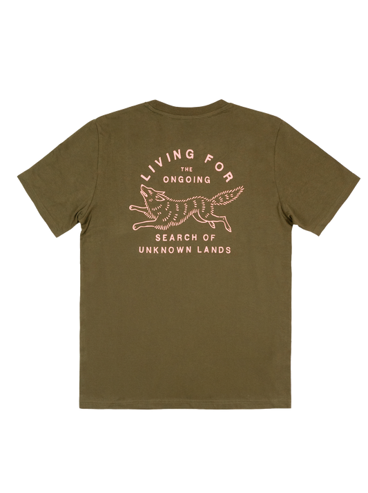 Cotton Unisex T-Shirt - Classic Logo Olive
