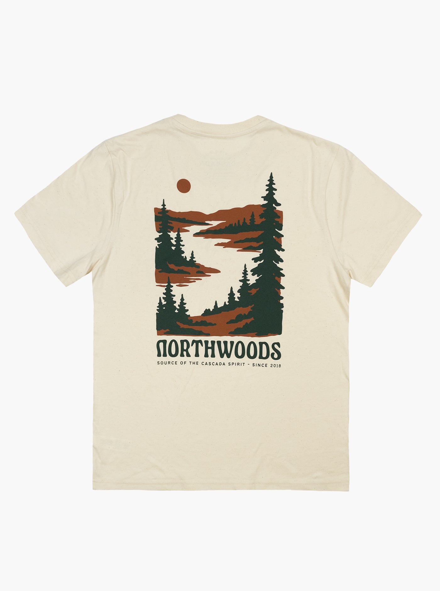 Cotton Unisex T-Shirt - Northwoods - Off White