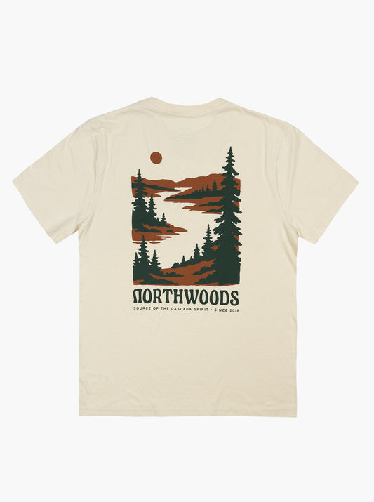 Cotton Unisex T-Shirt - Northwoods - Off White
