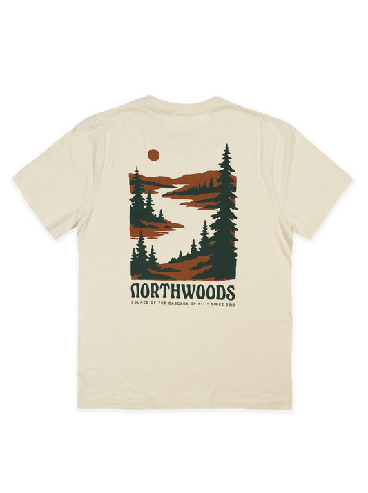 Cotton Unisex T-Shirt - Northwoods - Off White