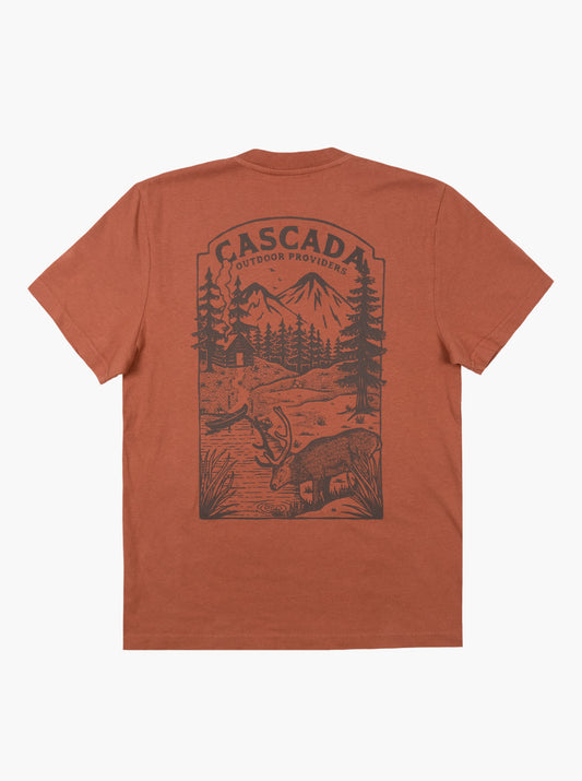 Cotton Unisex T-Shirt - At The Cabin