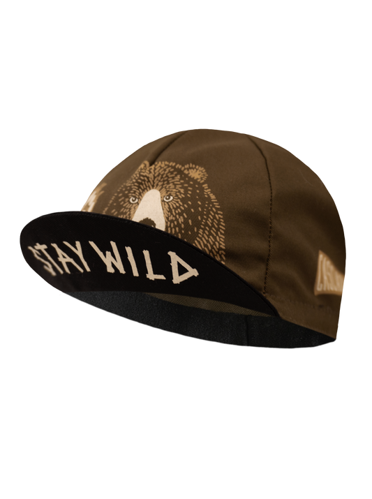 Cycling Cap - Stay Wild - Brown