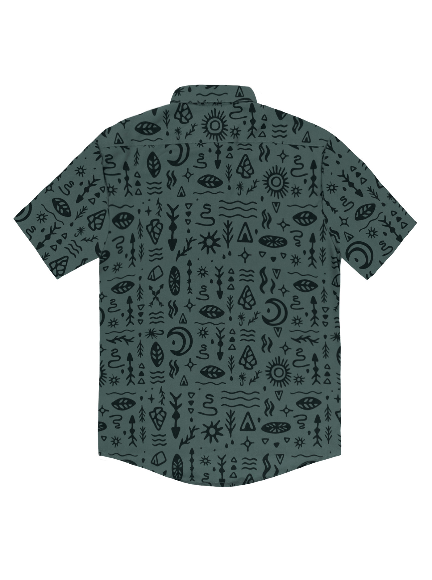Howling Button Up Shirt - Woodcut
