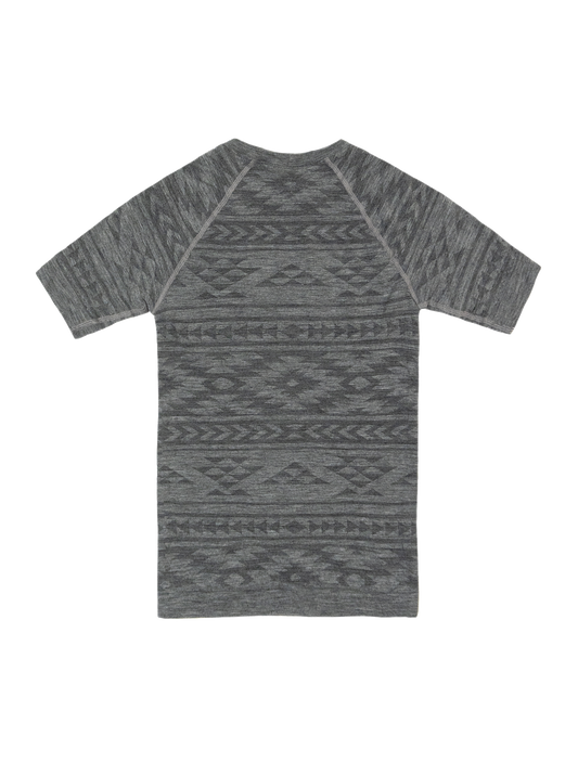 Merino Base Layer Short Sleeve Unisex - Earth Black