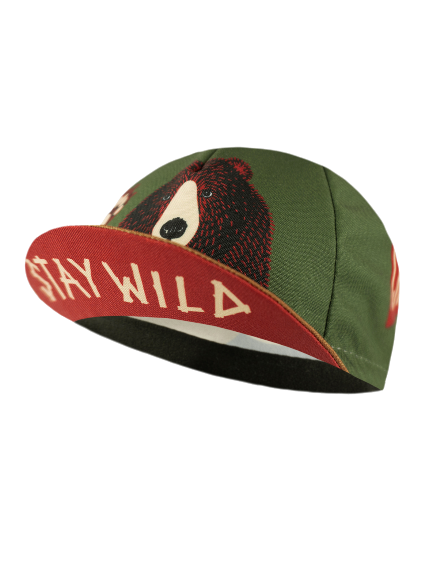 Cycling Cap - Stay Wild - Forest Green
