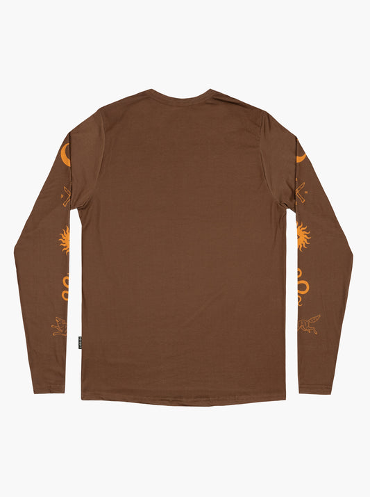 Trail Long Sleeve T-Shirt - Brown