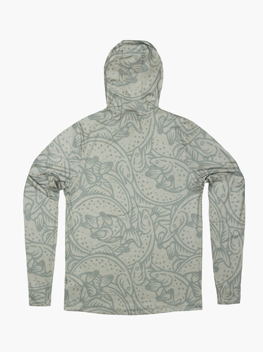 Trail T-Shirt Hoodie - Loyal To The Waters - Sage