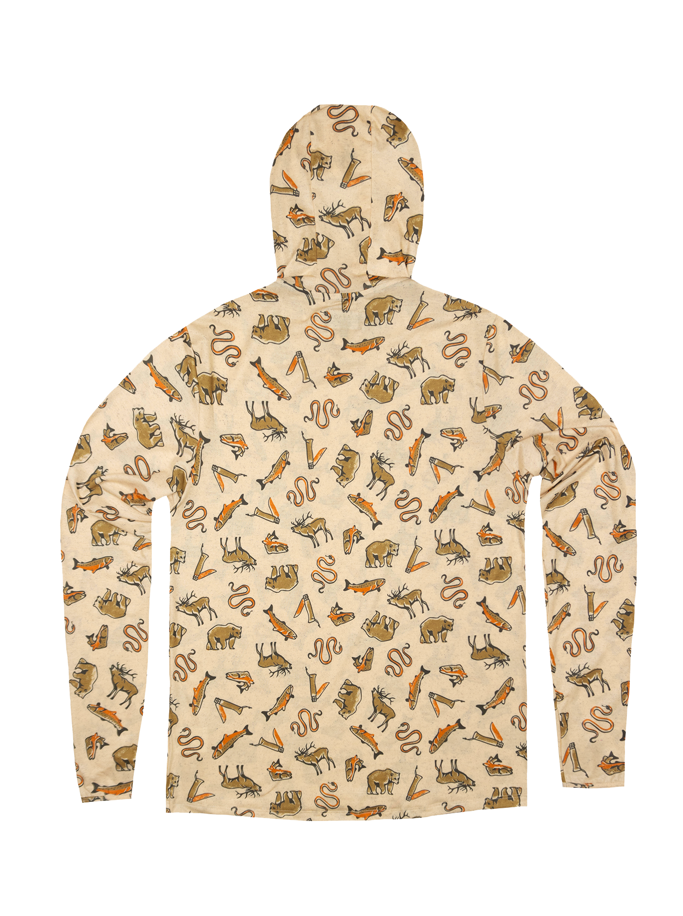 Trail T-Shirt Hoodie - Wild Wander - Cream