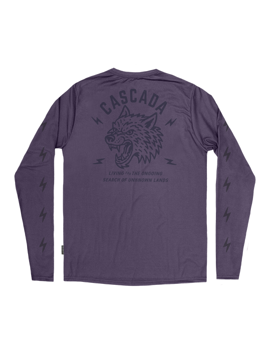 Trail Long Sleeve T-Shirt - Midnight Run - Huckleberry