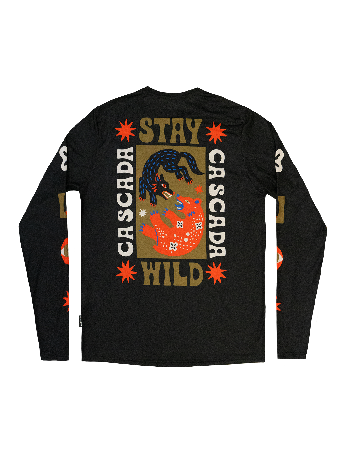 Trail Long Sleeve T-Shirt - Stay Wild - Black