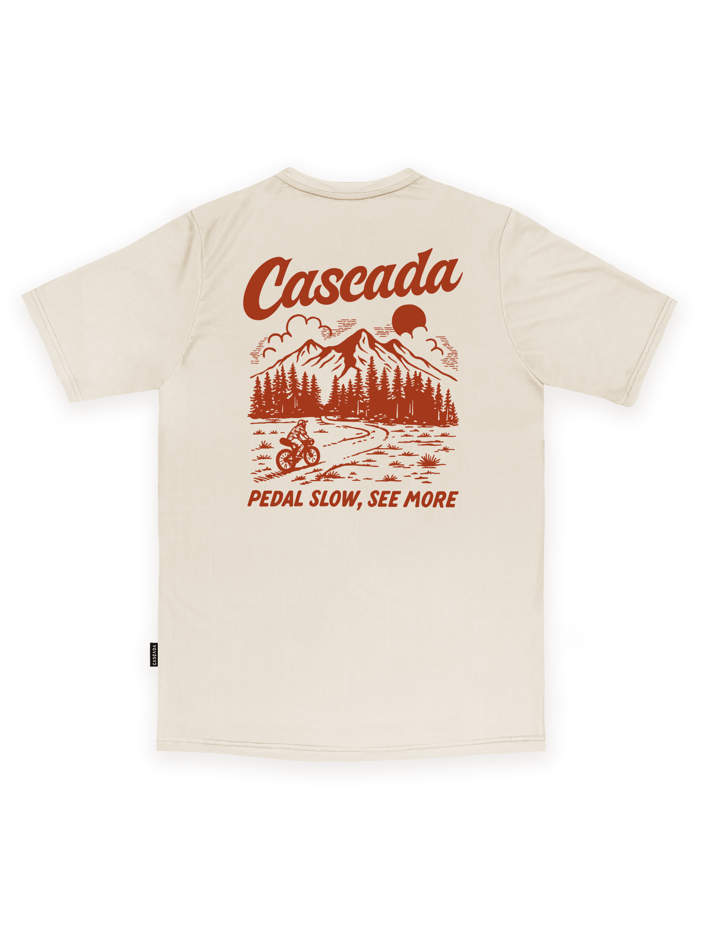 Trail T-Shirt - Pedal Slow, See More - Sand