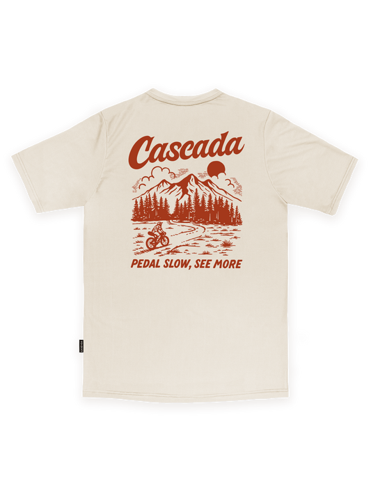 Trail T-Shirt - Pedal Slow, See More - Sand