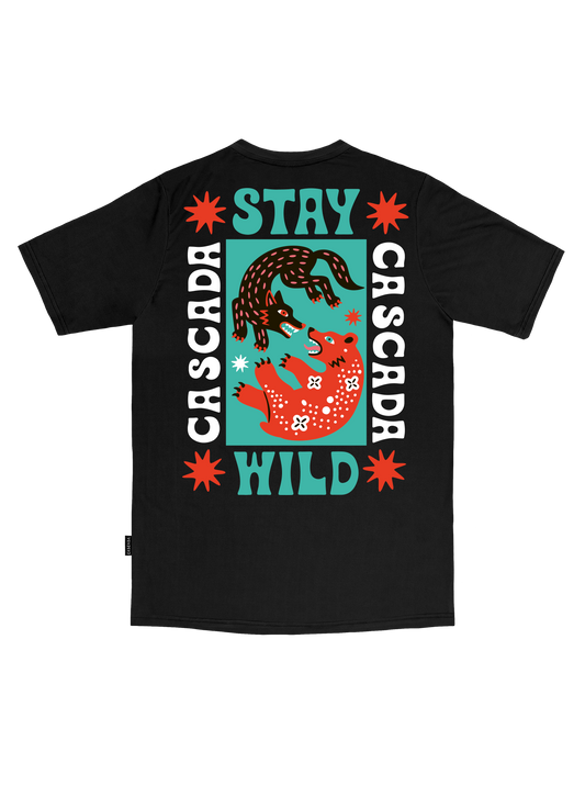 Trail T-Shirt - Stay Wild - Black