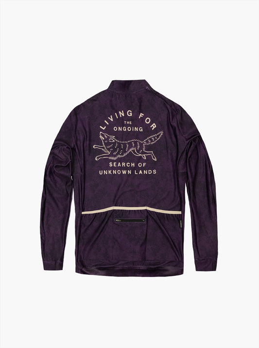 Women's Cycling Long Sleeve Jersey - Haze Plum