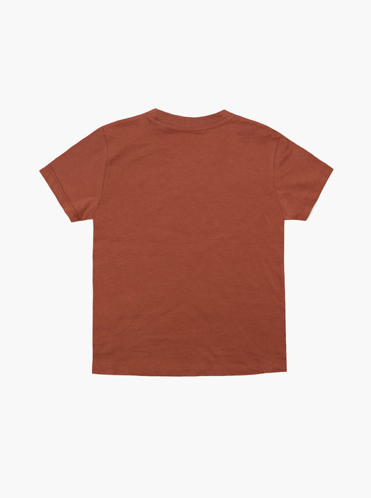 Youth Cotton T-Shirt - Burnt Sienna