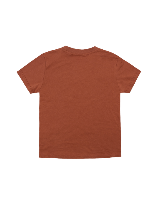 Youth Cotton T-Shirt - Burnt Sienna
