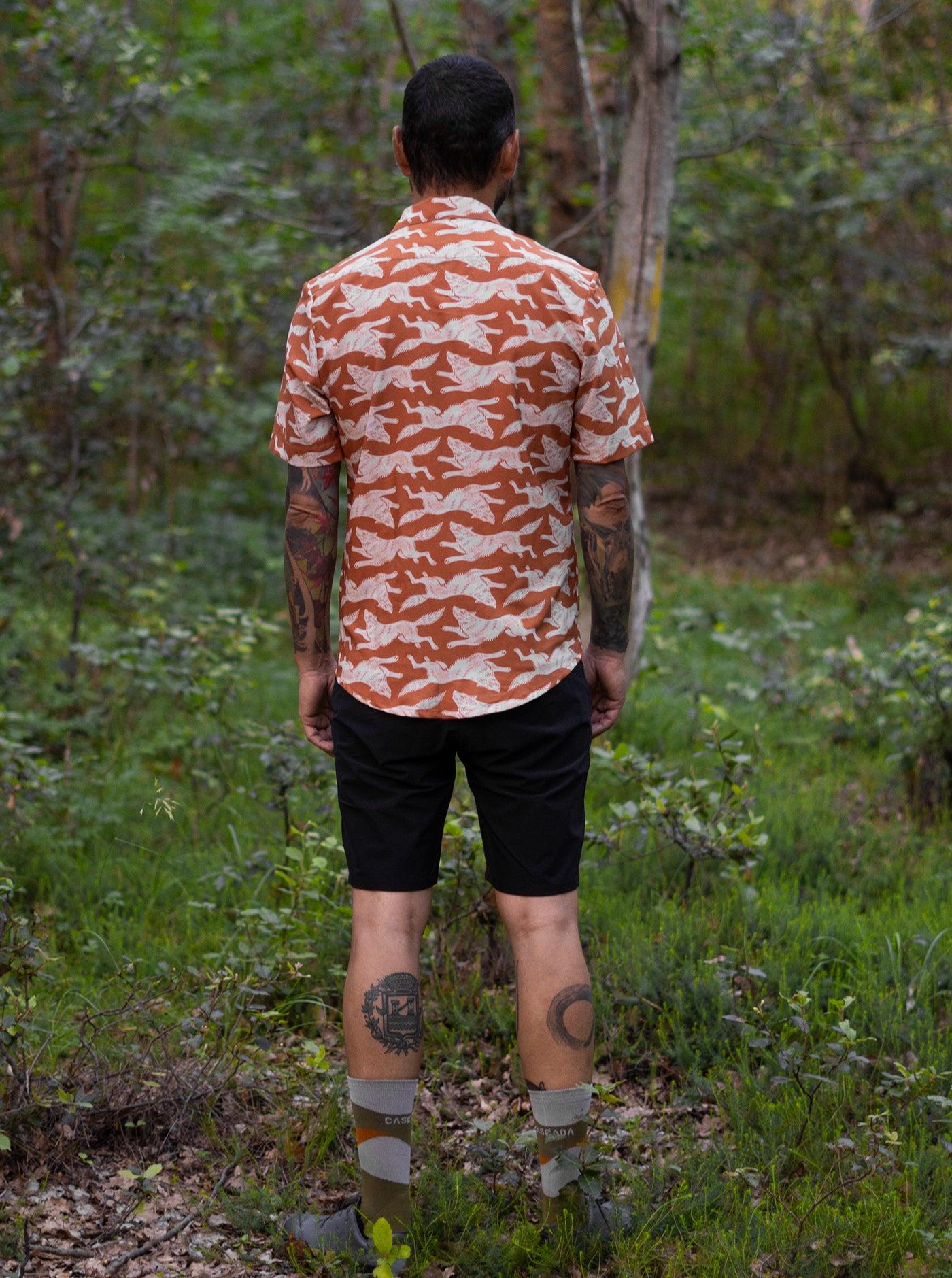 Howling Button Up Shirt - Wolfpack