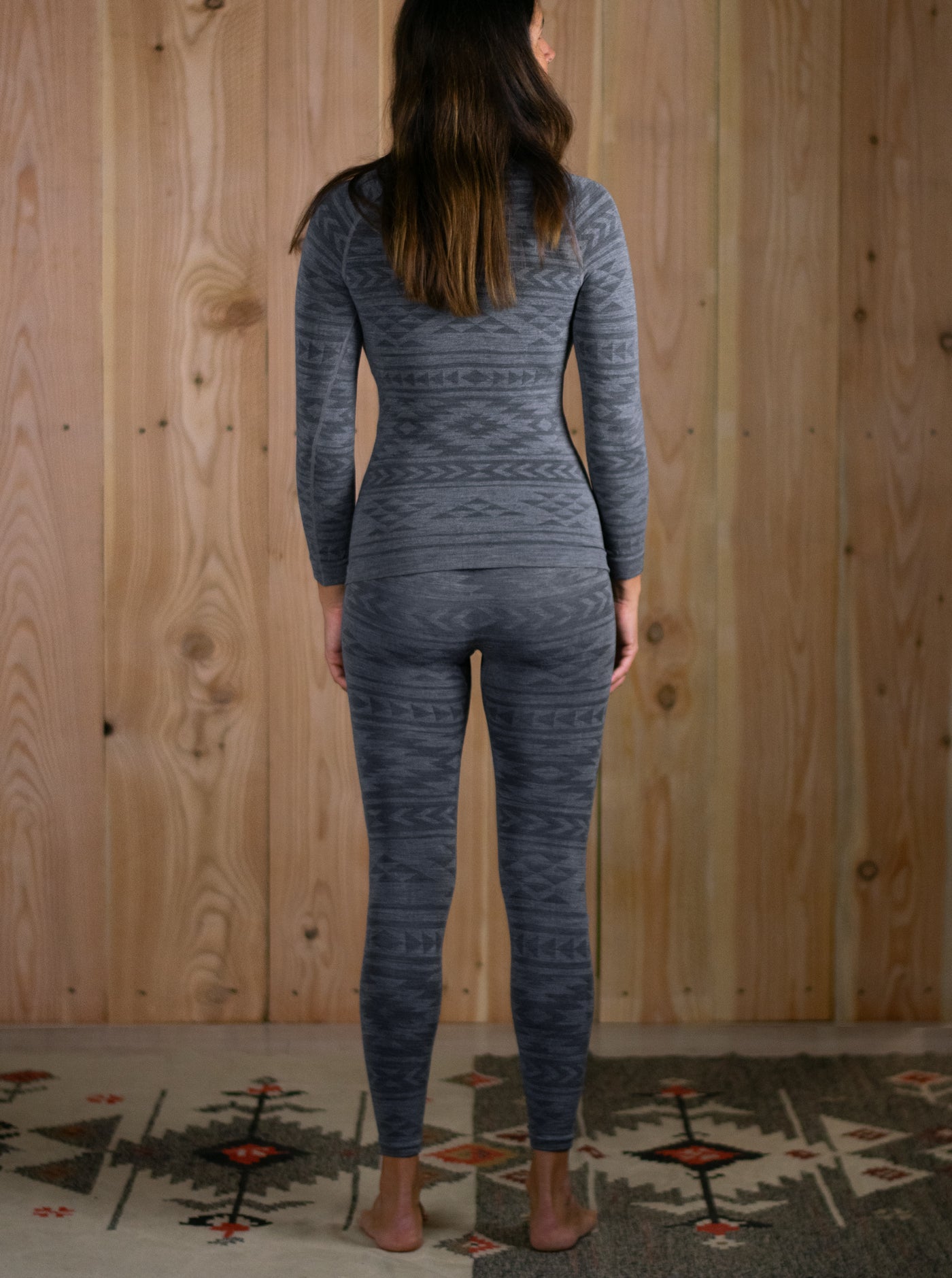 Merino Base Layer Bottoms Unisex - Earth Black