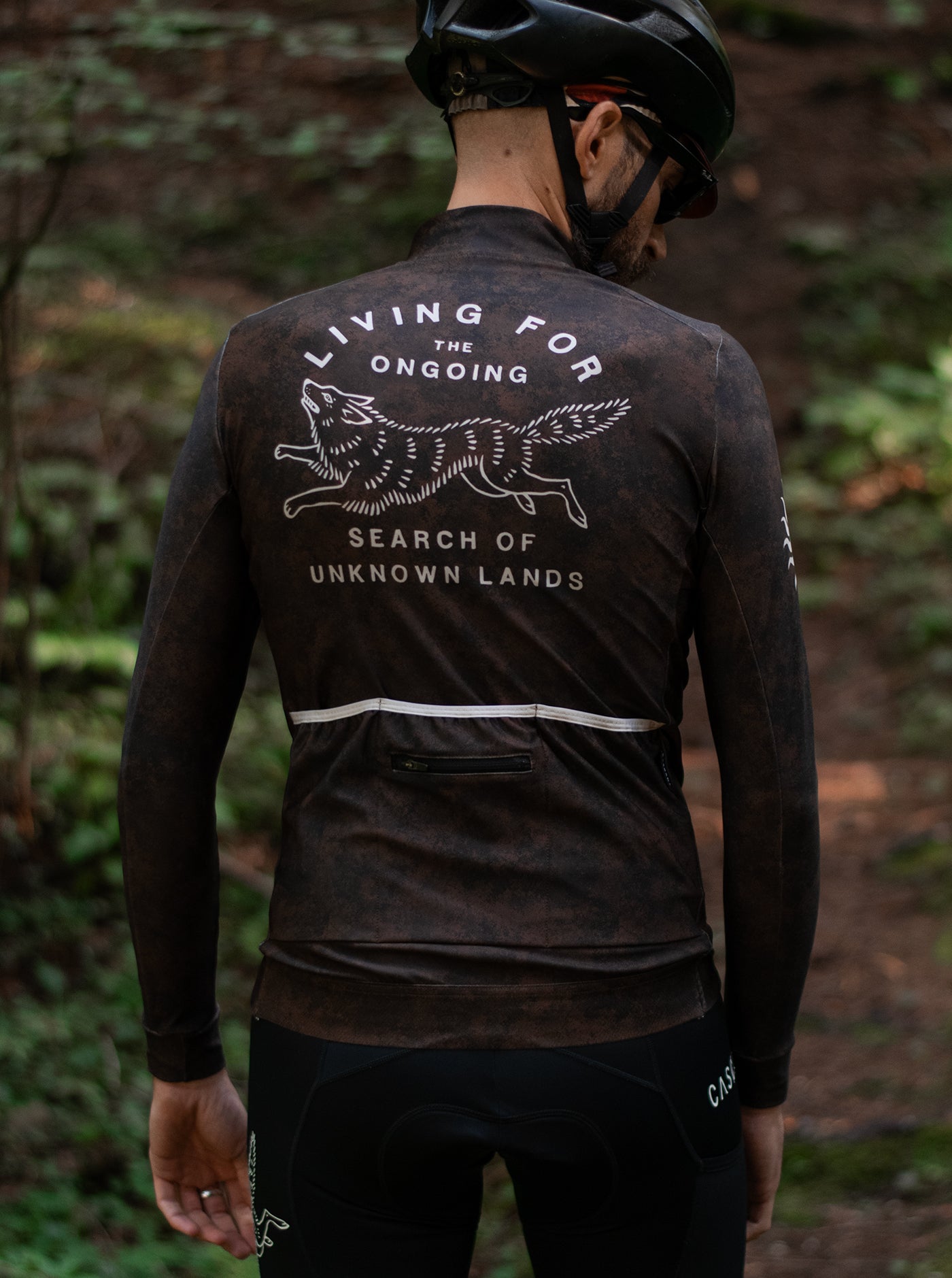 Cycling Long Sleeve Jersey - Haze Brown