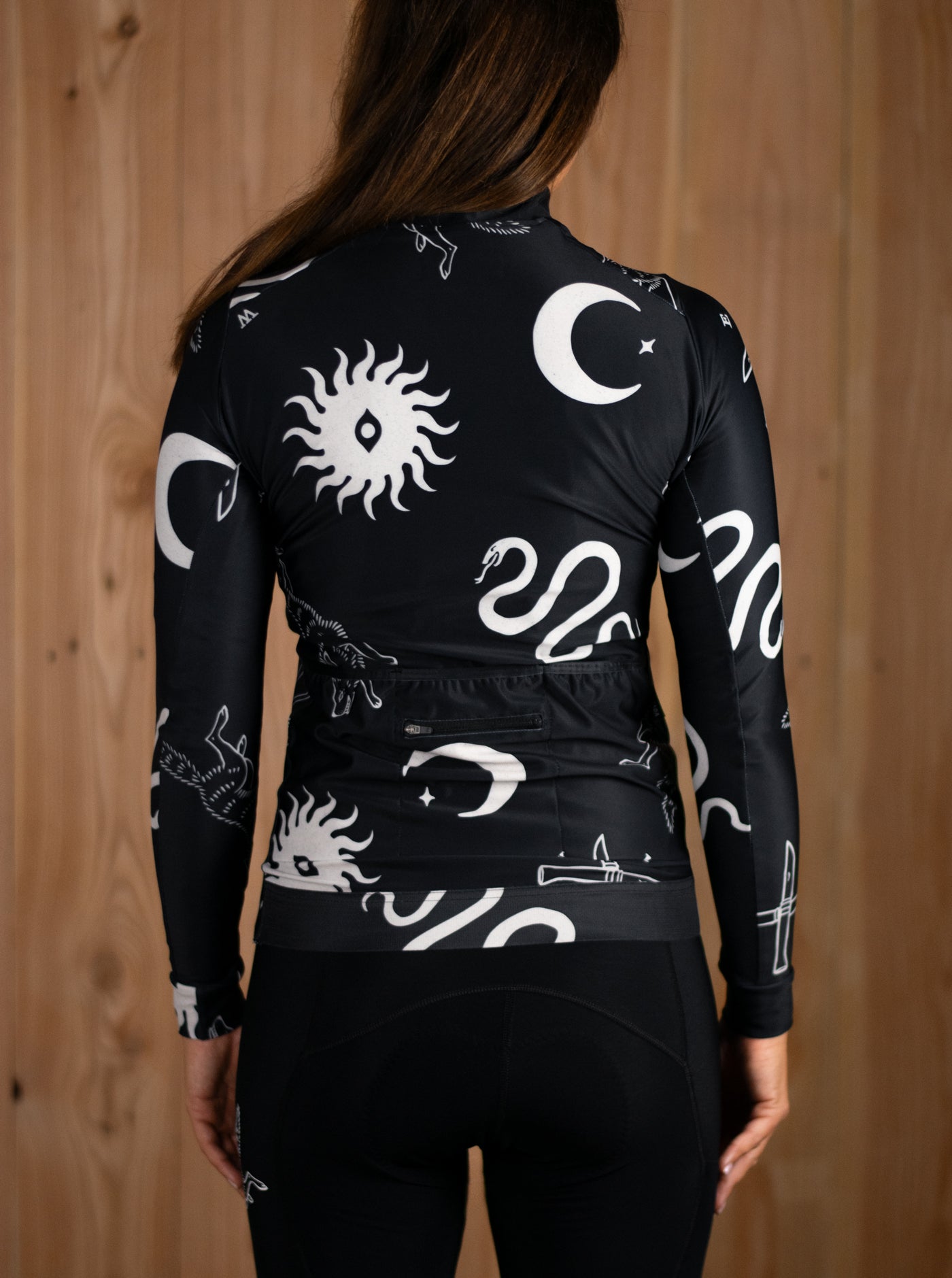 Women's Cycling Long Sleeve Jersey - Ritual Black