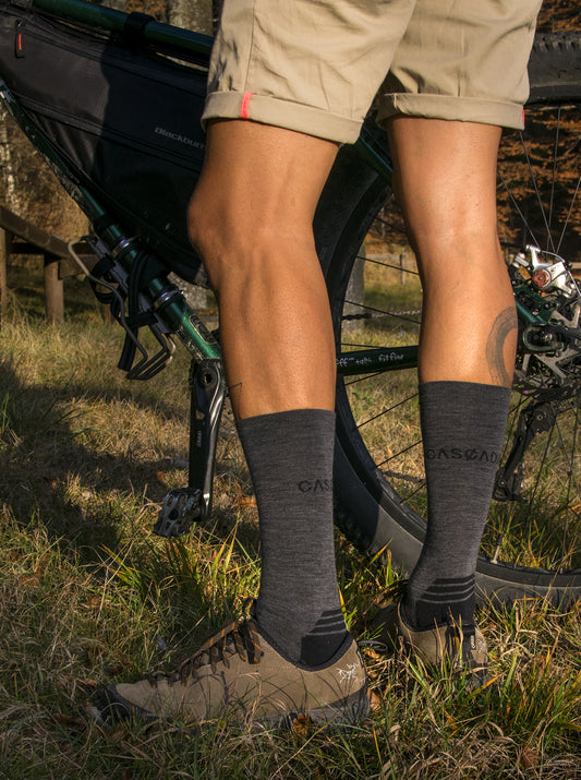 Merino Cross Socks Regular - Charcoal
