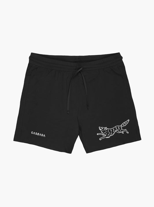 Wolf Running Shorts - Black